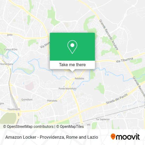 Amazon Locker - Provvidenza map