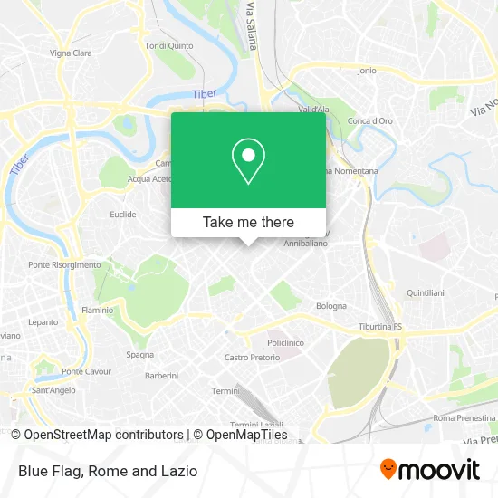 Blue Flag map