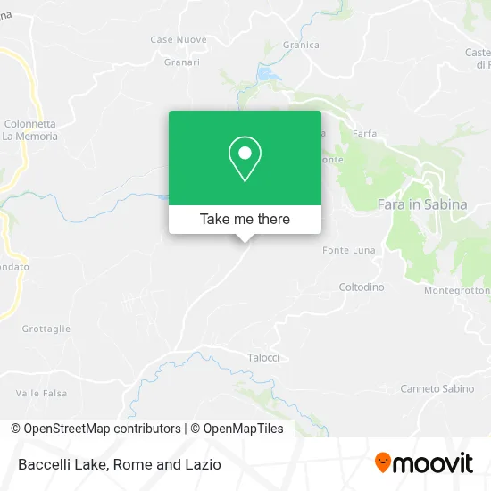Baccelli Lake map