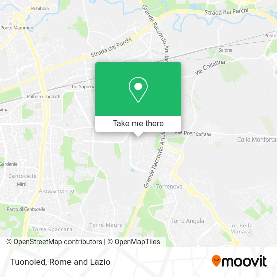 Tuonoled map
