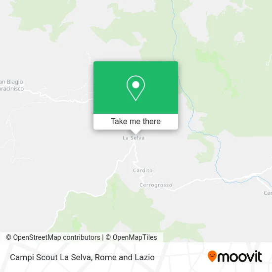 Campi Scout La Selva map