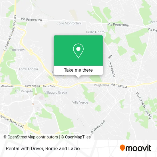 Rental with Driver map