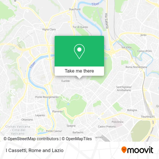 I Cassetti map