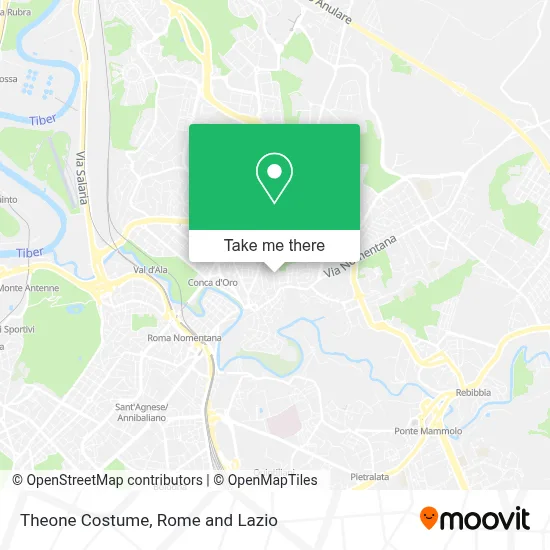 Theone Costume map