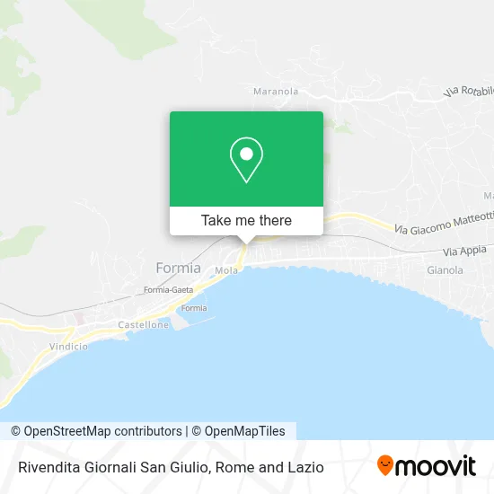 Rivendita Giornali San Giulio map