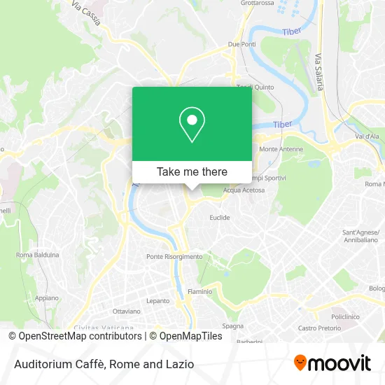 Auditorium Caffè map