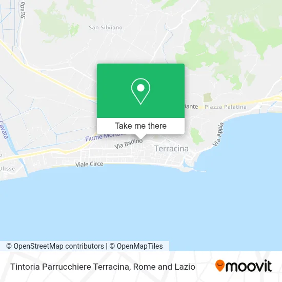 Tintoria Parrucchiere Terracina map