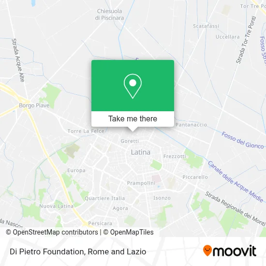 Di Pietro Foundation map