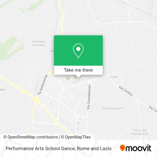 Performance Arts School Dance map