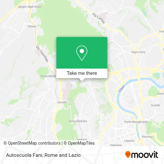 Autoscuola Fani map