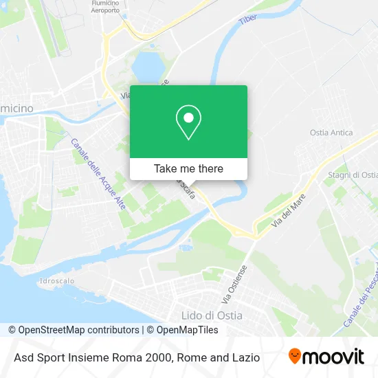 Asd Sport Insieme Roma 2000 map