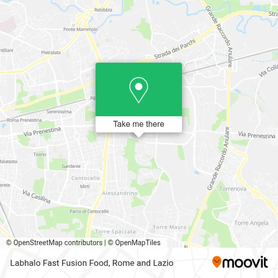 Labhalo Fast Fusion Food map