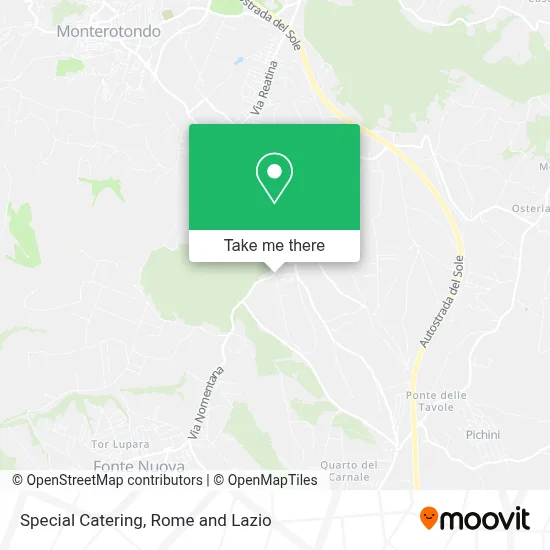 Special Catering map
