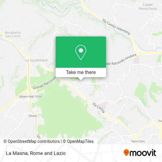 La Masna map