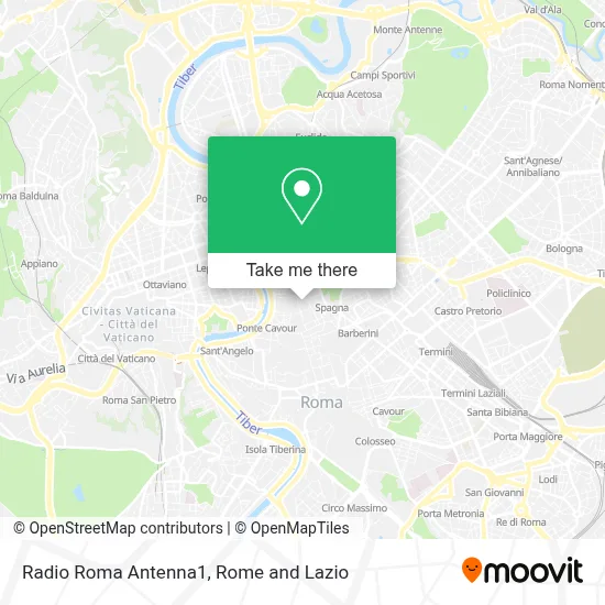 Radio Roma Antenna1 map