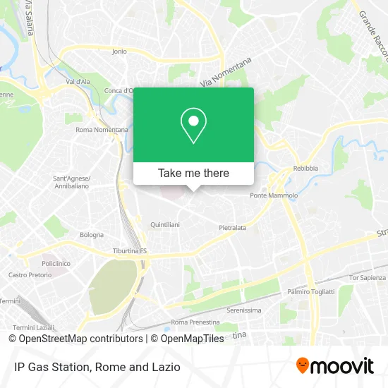 IP Gas Station map