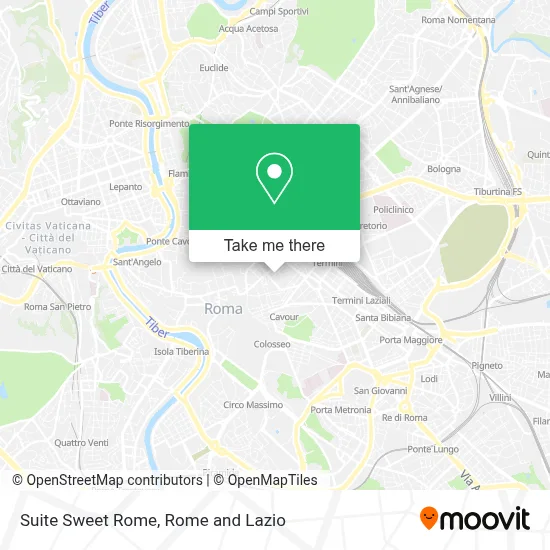Suite Sweet Rome map