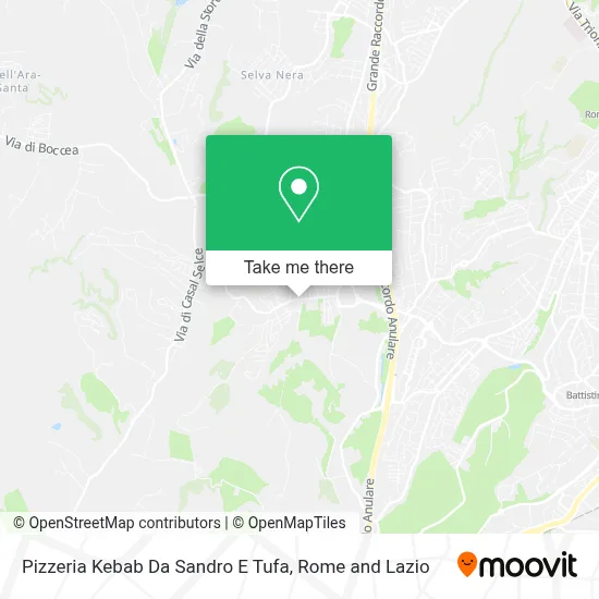 Pizzeria Kebab Da Sandro E Tufa map