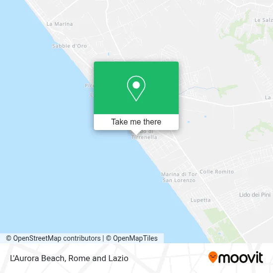 L'Aurora Beach map