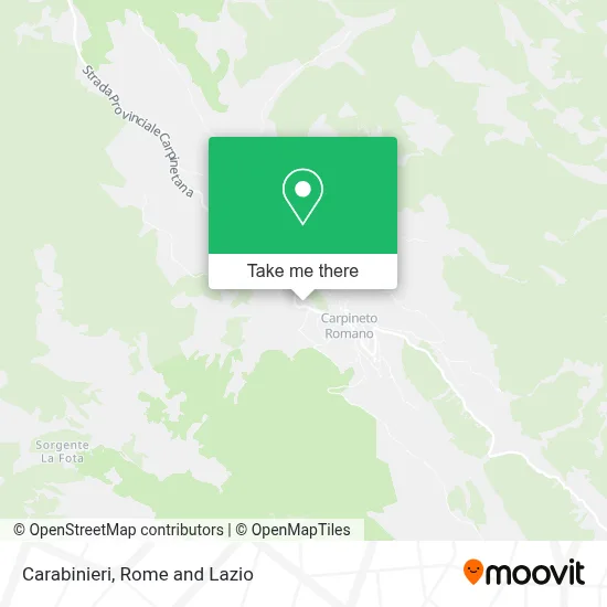 Carabinieri map