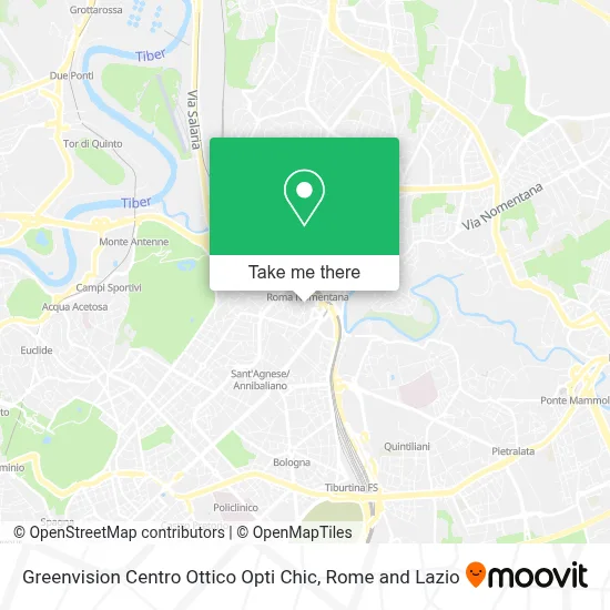 Greenvision Centro Ottico Opti Chic map
