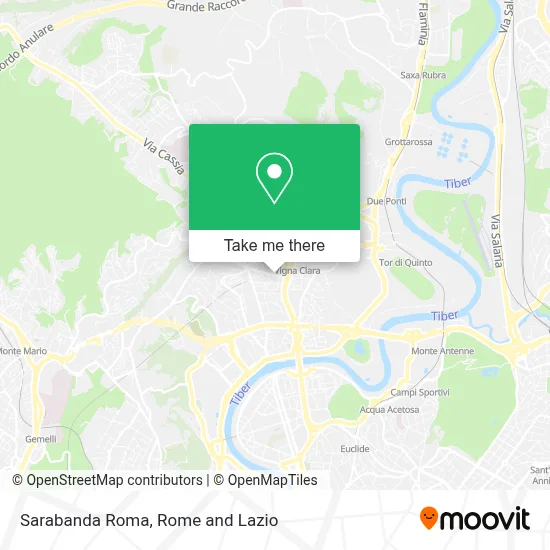 Sarabanda Roma map