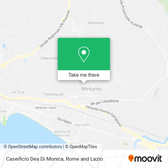 Caseificio Dea Di Monica map