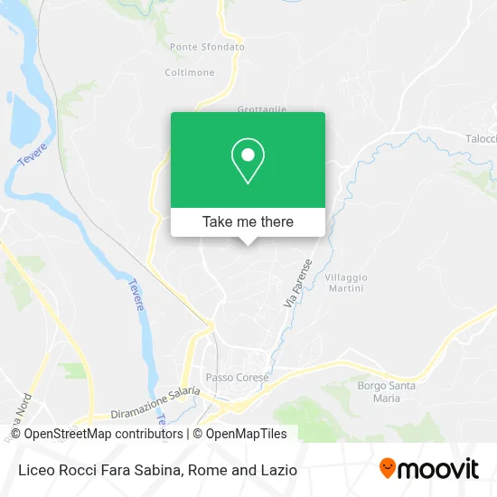 Liceo Rocci Fara Sabina map