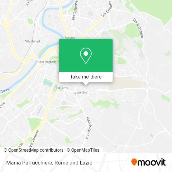 Mania Parrucchiere map