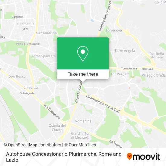 Autohouse Concessionario Plurimarche map