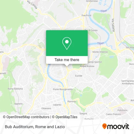 Bub Auditorium map