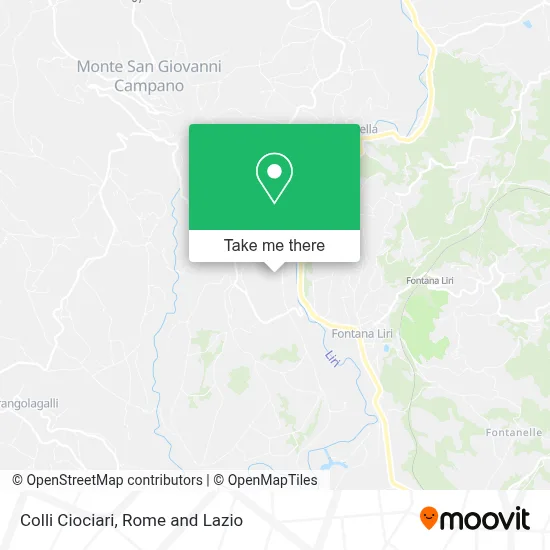 Colli Ciociari map