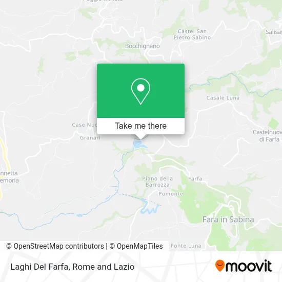 Laghi Del Farfa map