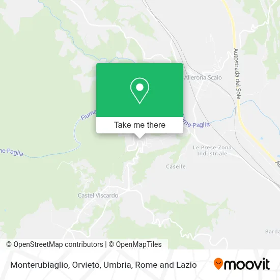 Monterubiaglio, Orvieto, Umbria map