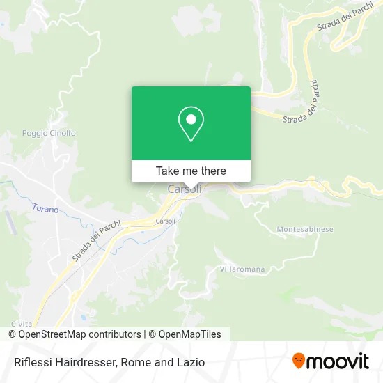Riflessi Hairdresser map