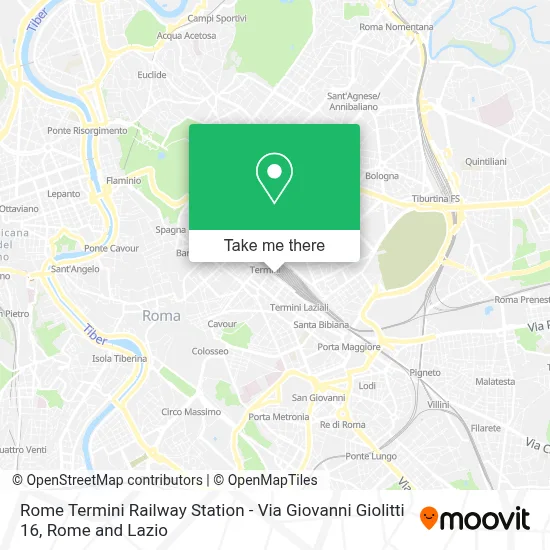 Rome Termini Railway Station - Via Giovanni Giolitti 16 map