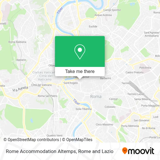 Rome Accommodation Altemps map