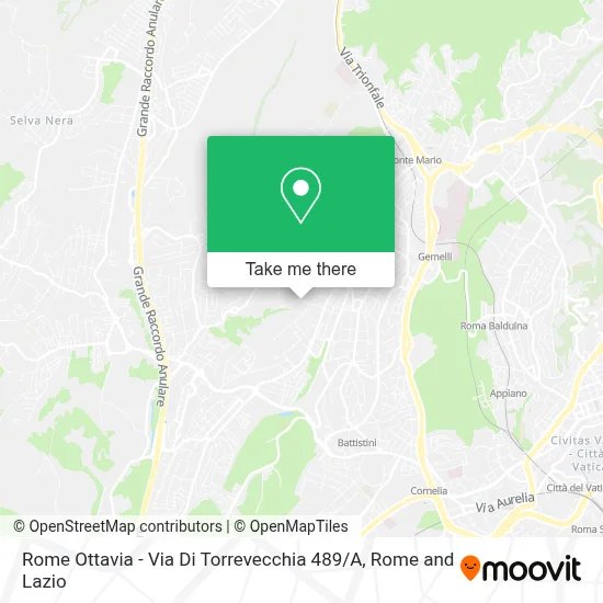 Rome Ottavia - Via Di Torrevecchia 489 / A map
