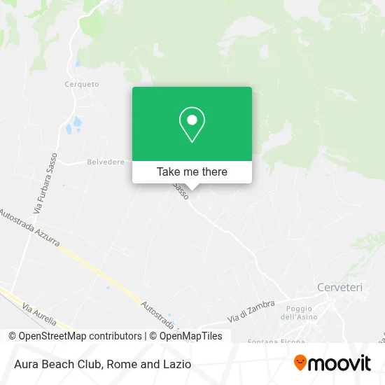 Aura Beach Club map