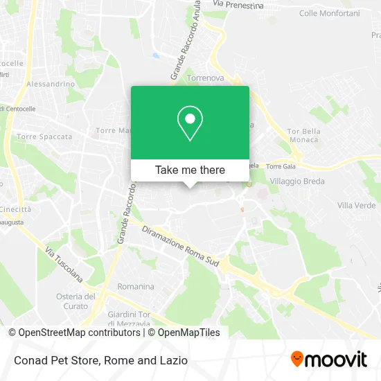 Conad Pet Store map