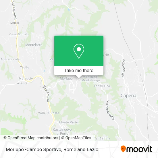 Morlupo -Campo Sportivo map