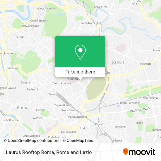 Laurus Rooftop Roma map