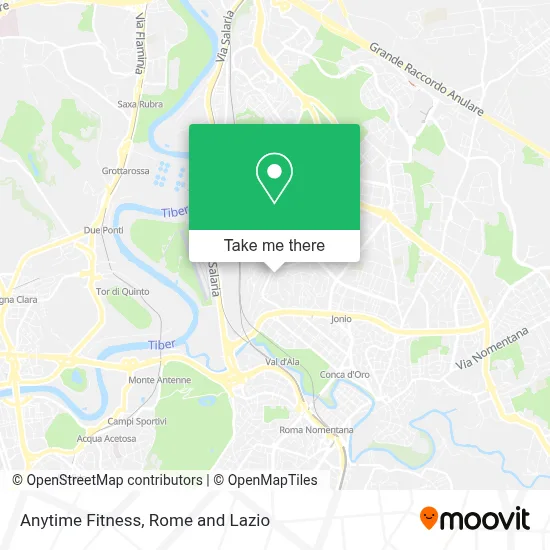 Anytime Fitness map