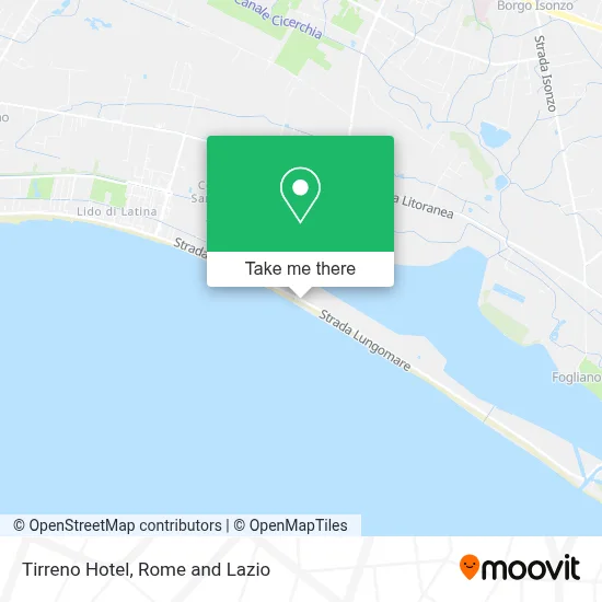 Tirreno Hotel map