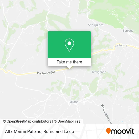 Alfa Marmi Paliano map