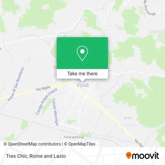 Tres Chic map