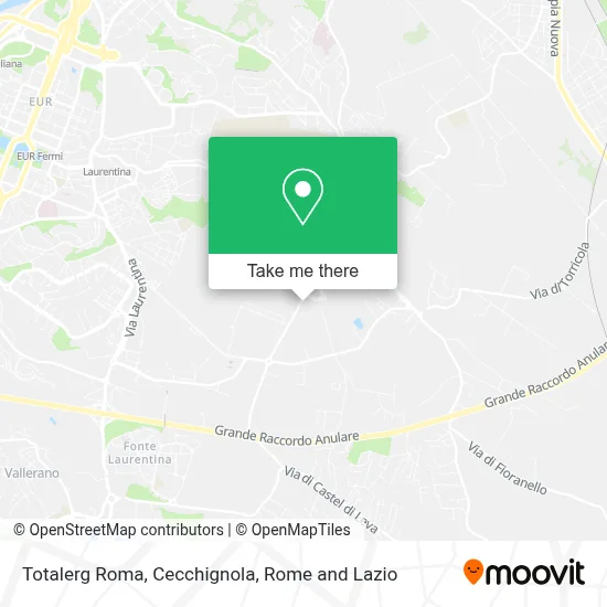 Totalerg Roma, Cecchignola map