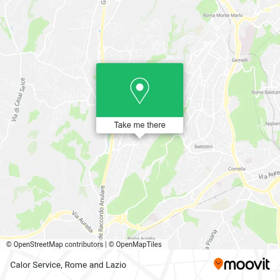 Calor Service map