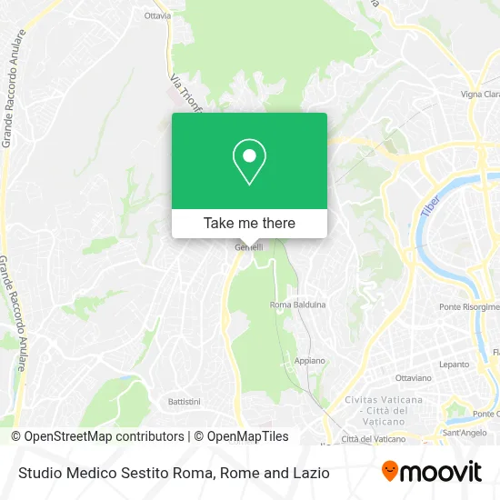 Studio Medico Sestito Roma map