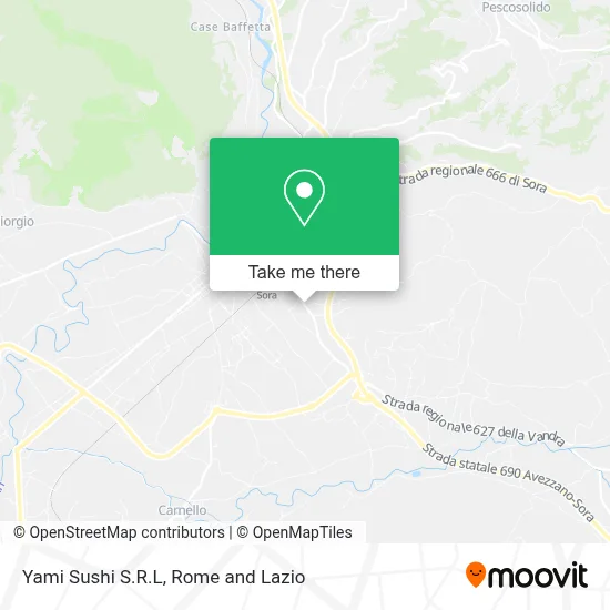 Yami Sushi S.R.L map